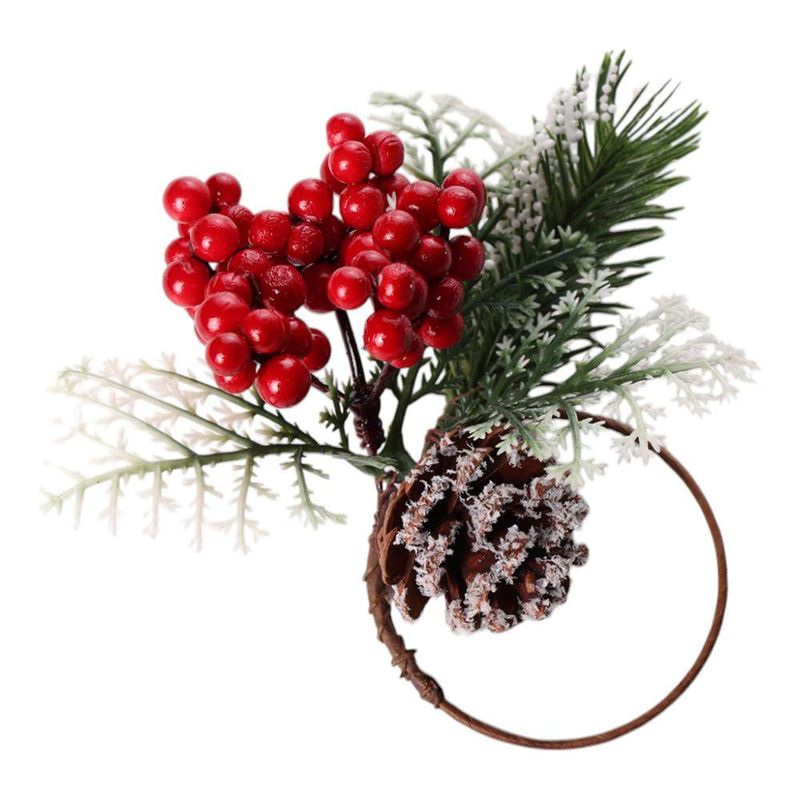 Anillo para Servilleta con Bellota Navideña