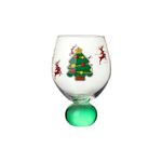 Set de 2 Vasos de Cristal con Diseño Árbol  Navideño 19.6Oz