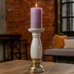 Candelero-Decorativo-Blanco-con-Base-Dorada