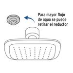 Regadera Fija Cuadrada con Brazo Aero Multiposición Negro 3.75 Plg