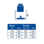 Regadera Cuadrada ABS Cromo con Brazo 6 Plg