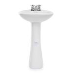 Lavamanos con Pedestal Color Blanco Olympus
