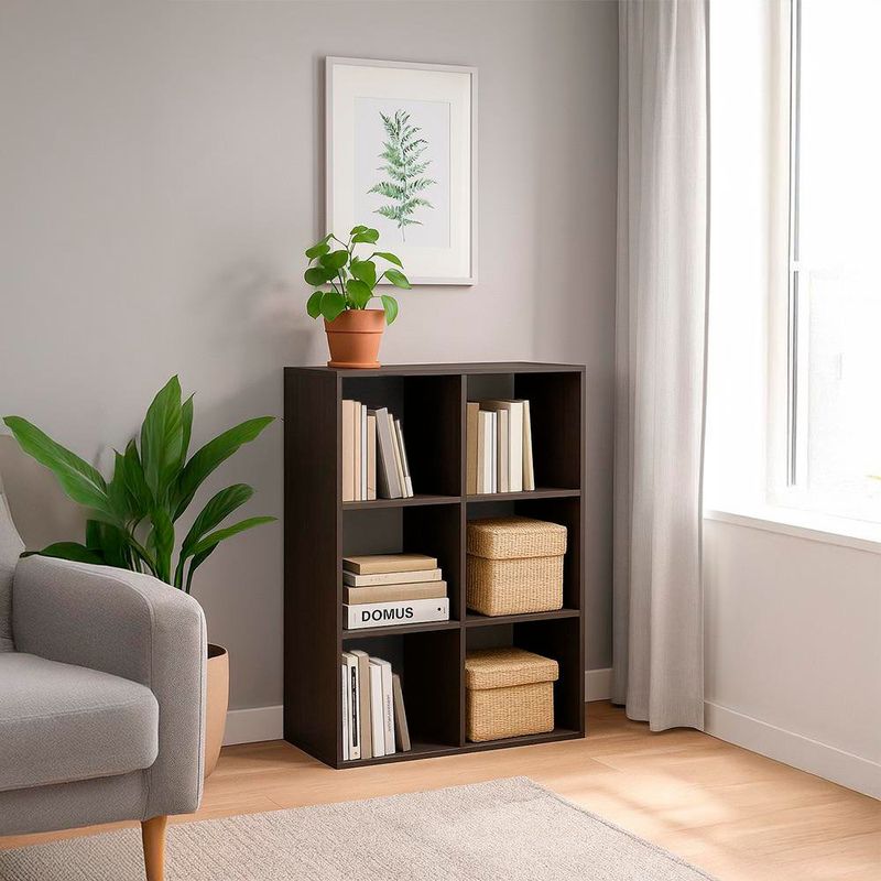 Organizador de 6 Cubos Nogal