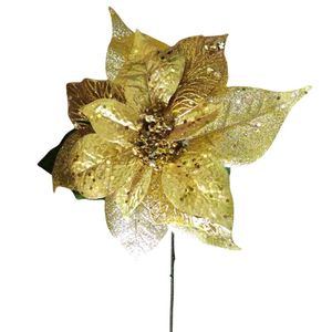 Pascua Decorativa con Brillantina Dorada