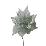 Pascua Decorativa con Brillantina Plateada