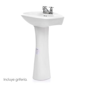 Lavamanos con Pedestal Olympus Equipado Blanco