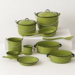 Batería de Cocina Tuxtla Verde Aguacate 12 Pzas