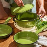 Batería de Cocina Tuxtla Verde Aguacate 12 Pzas