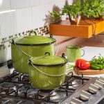 Batería de Cocina Tuxtla Verde Aguacate 12 Pzas