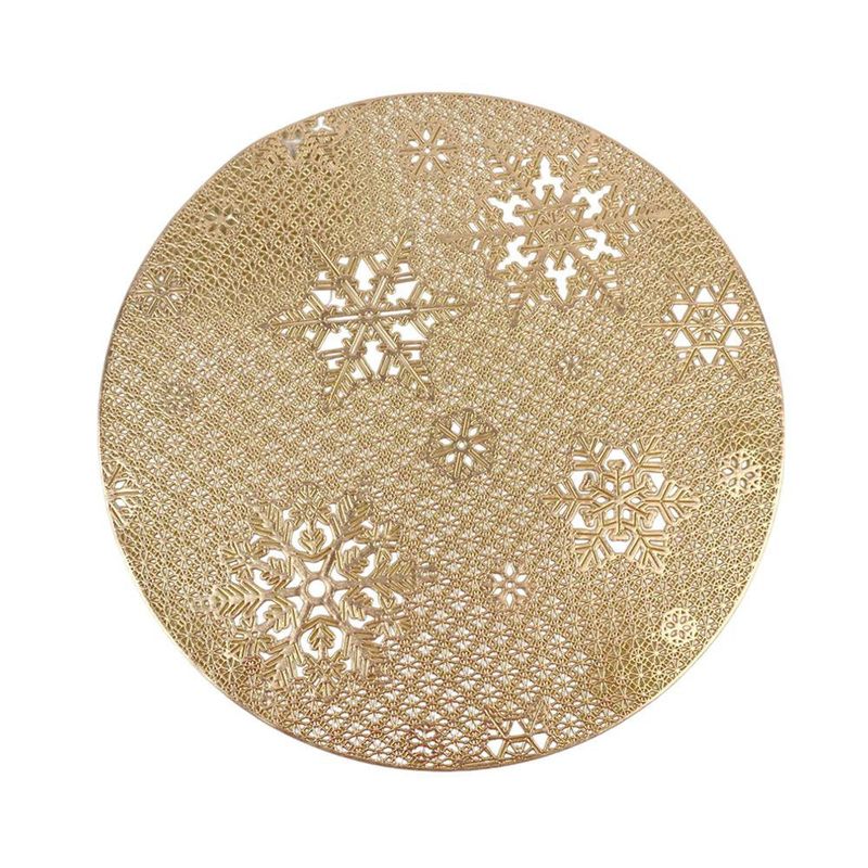 Individual Copos Dorado de 38 X 38 Cm