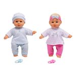 Set De Muñecos Gemelos Con Chupón Dream Collection