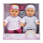 Set De Muñecos Gemelos Con Chupón Dream Collection
