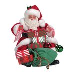 Santa Claus con Regalos y Saco Decorativo