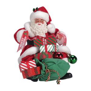 Santa Claus con Regalos y Saco Decorativo