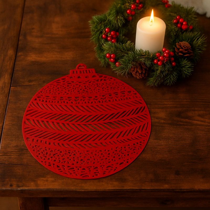 Individual Bomba Rojo 41 X 38 Cm