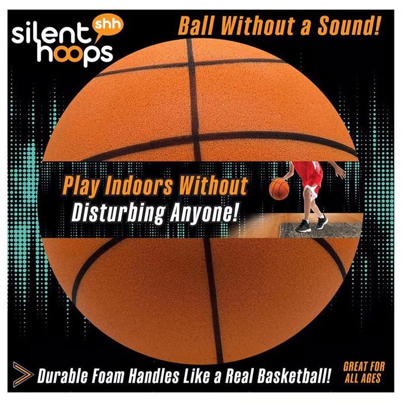 Pelota de Baloncesto Silent Hoops Antiruido para Interiores