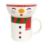 Set de Pocillo y Tazón Snowman