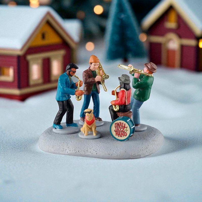 Banda de Jazz con Perrito para Villa Navideña