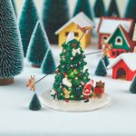 Figura Carrera de Renos con Movimiento y Luz LED