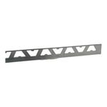 Aluminio Guardacanto Arco Cromo Mate 9 Mm