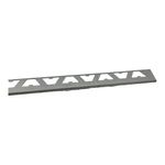 Aluminio Guardacanto Arco Cromo Mate 9 Mm