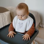 Set de Baberos de Toalla Gris