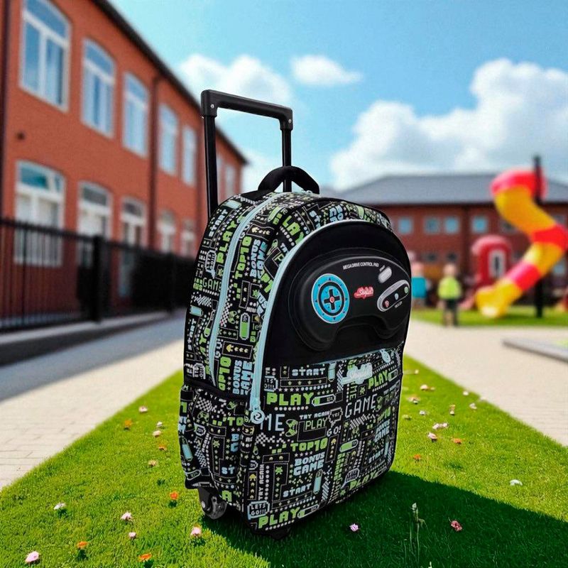 Mochila Escolar con Ruedas Game On