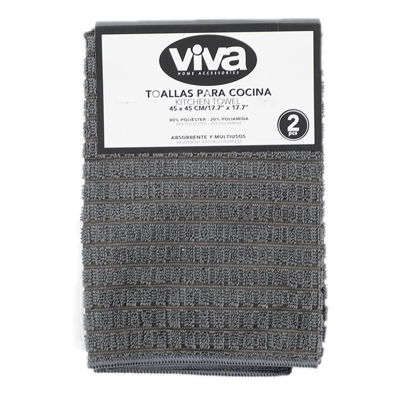 Set de 2 Toallas de Cocina Absorbentes 45Cm