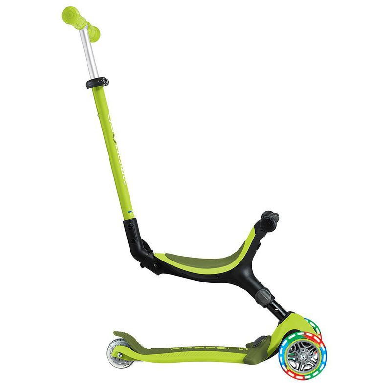 Scooter Plegable Con Luces Verde