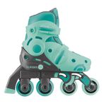 Patines 2 en 1 para Niños Talla Ajustable 26-29 Verde Menta