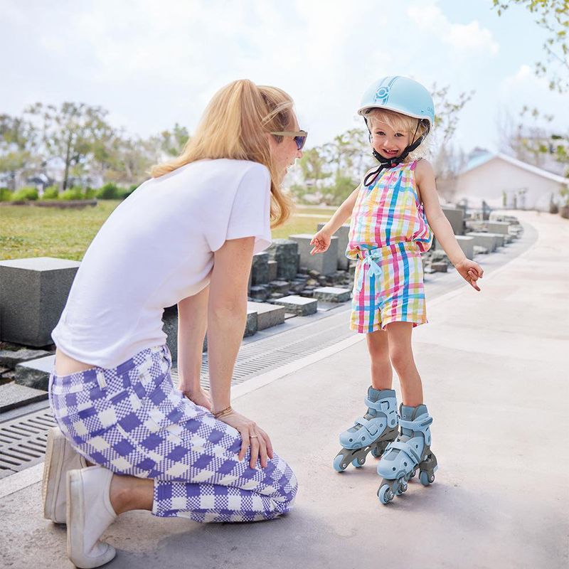 Patines en Línea 2-en-1 Talla Ajustable 30-33 Color Azul