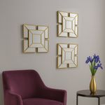 Set de Espejos Decorativos Geométricos