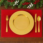 Plato Base Dorado con Textura Elegante