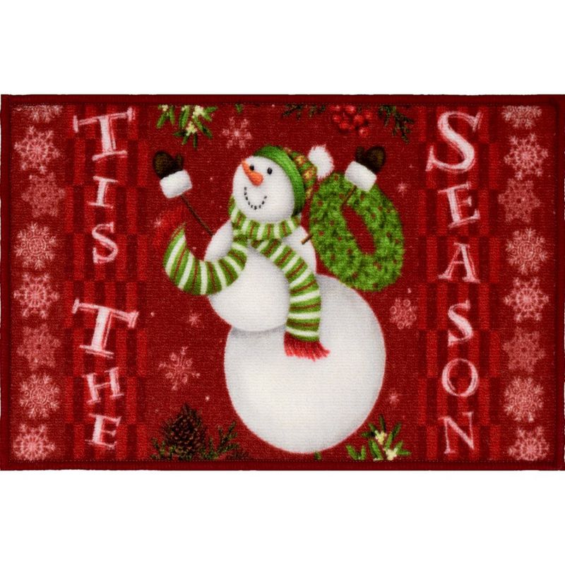 Alfombra Navideña 40x60 Cm Snowman