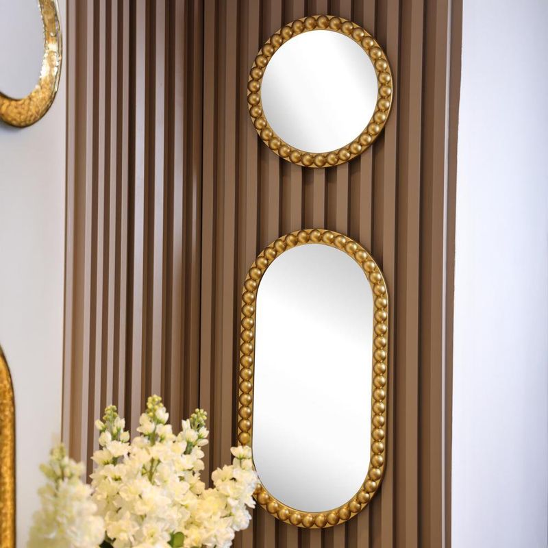 Juego de Espejos Decorativos Ovalado y Redondo