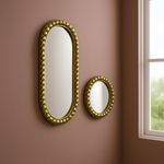 Juego de Espejos Decorativos Ovalado y Redondo