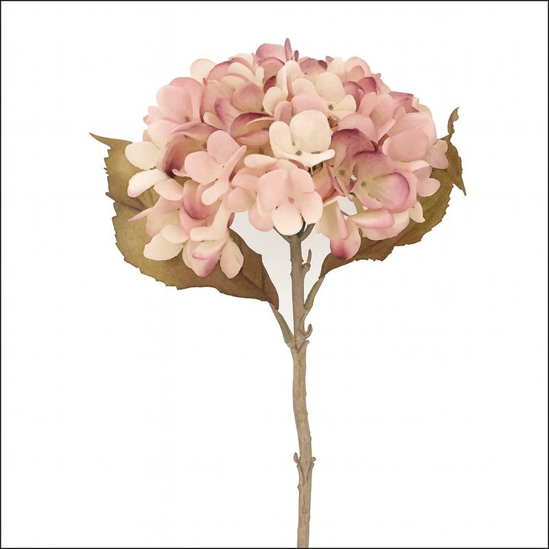 Rama Decorativa Hortensia en Tonos Rosa