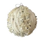 Esfera Navideña con Perlas y Cristales