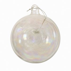 Bomba Navideña con Relleno 10 cm Color Tornasol