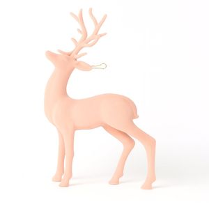 Figura Decorativa de Reno color Rosa