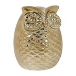 Figura Decorativa Búho Dorado