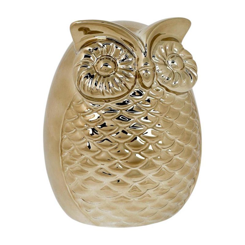 Figura Decorativa Búho Dorado