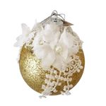 Esfera Decorativa con Flor de Encaje