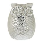 Figura Decorativa Búho Plateado