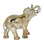 Figura Elefante Decorativo Dorado