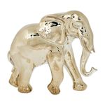 Figura Decorativa Elefante Dorado