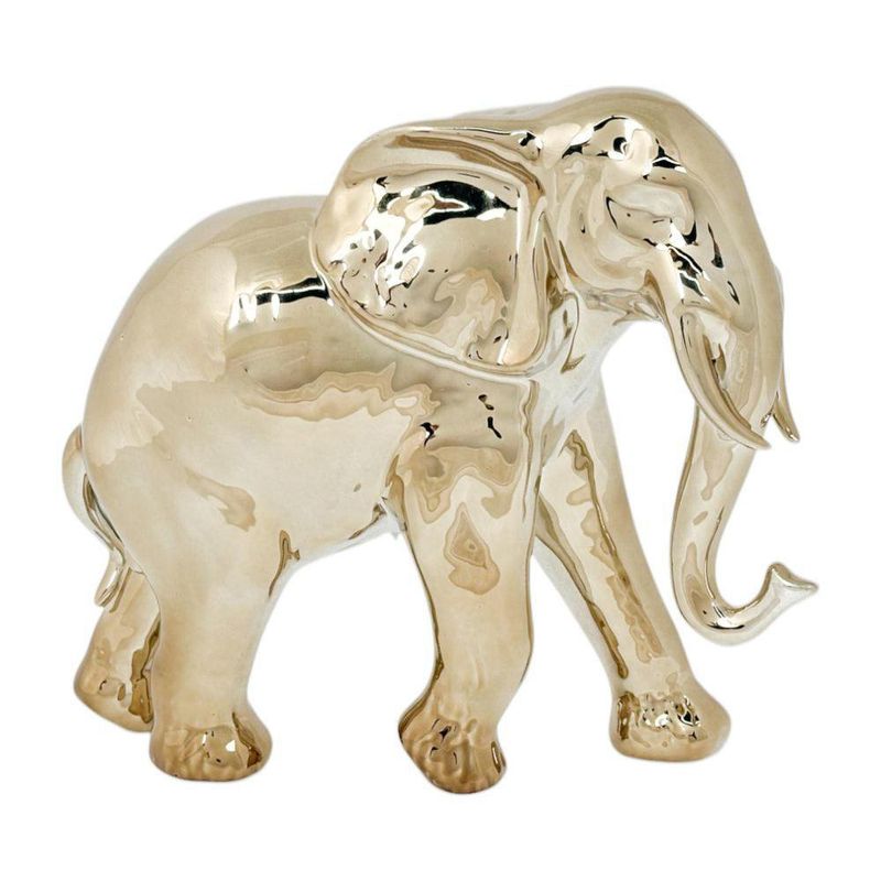Figura Decorativa Elefante Dorado