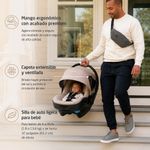 Sistema de Viaje Maxi-Cosi Zelia Luxe 5 en 1 con Carriola Modular y Portabebé Mico Luxe Color Beige
