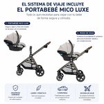 Sistema de Viaje Maxi-Cosi Zelia Luxe 5 en 1 con Carriola Modular y Portabebé Mico Luxe Color Beige