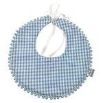 Set Baberos Chinilla Borla Celeste‑Verde